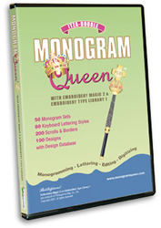 Monogram Queen Plus embroidery design Collection