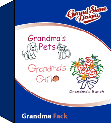 Grandma Package embroidery design Collection