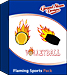 Flaming Sports Package (R) embroidery design pack