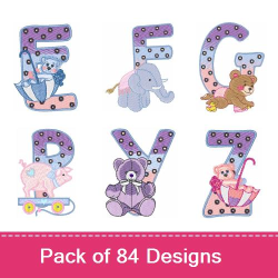 Polka Dot Font Embroidery Design Pack By Embroidery Patterns