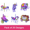 Small embroidery design pack