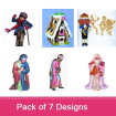Small embroidery design pack