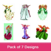 Small embroidery design pack