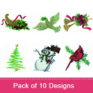 Small embroidery design pack