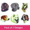 Small embroidery design pack