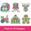 Small embroidery design pack