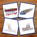 Boats embroidery design pack