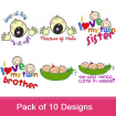 Babies 2 (10 Pack) embroidery design pack