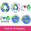 Mother Earth 3 (10 Pack) embroidery design pack