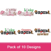 Wedding 1 (10 Pack) embroidery design pack