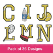 Small embroidery design pack