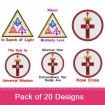 Masonic Symbols 1 embroidery design pack