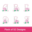 MONOGRAMS 33 embroidery design pack
