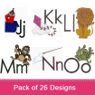 Children's Quilt embroidery design pack