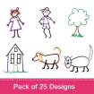 Stik #2 embroidery design pack