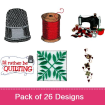 Quilt Package embroidery design pack