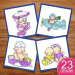 Button Babies embroidery design pack