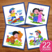 Daisy and Dan embroidery design pack