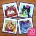 Pet Portraits embroidery design pack