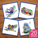 Rhymes for Tots embroidery design pack