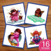 Sweet Angels embroidery design pack