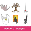 Halloween Collection 1 embroidery design pack