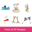 Winter Collection 1 embroidery design pack