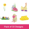 Easter Pack 2 embroidery design pack