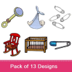 Baby Nursery embroidery design pack