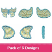 3D Large Butterfly #2 embroidery design pack