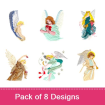 Angels Among Us embroidery design pack