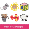 Mini Kid Stuff embroidery design pack