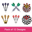 Darts embroidery design pack