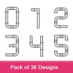 Small embroidery design pack
