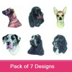 Dogs #10 embroidery design pack