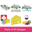Swiss Combo Pack embroidery design pack