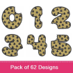 Chocolate Chip Cookie Font embroidery design pack