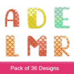 Little Miss Mermaid embroidery design pack