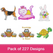 Animals Combo Pack embroidery design pack