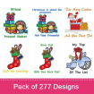 Christmas Mega Pack embroidery design pack