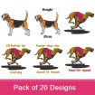 Dogs embroidery design pack