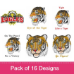 Mascots 1 embroidery design pack