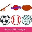 Applique Sports Package #2 embroidery design pack