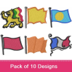 Flag Collection embroidery design pack