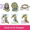 Christian Sayings embroidery design pack