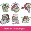 Santa 2 embroidery design pack