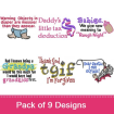 Funny Baby Designs 1 embroidery design pack