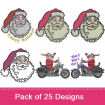 Santa 1 embroidery design pack