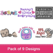 Babies 3 embroidery design pack