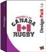 Rugby embroidery design pack